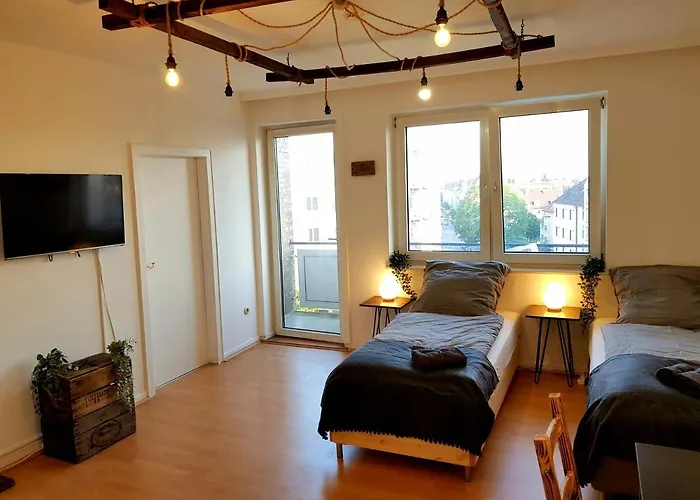 Design-apartment Fuer 4 Mit Kueche Nahe Der City Appartement
